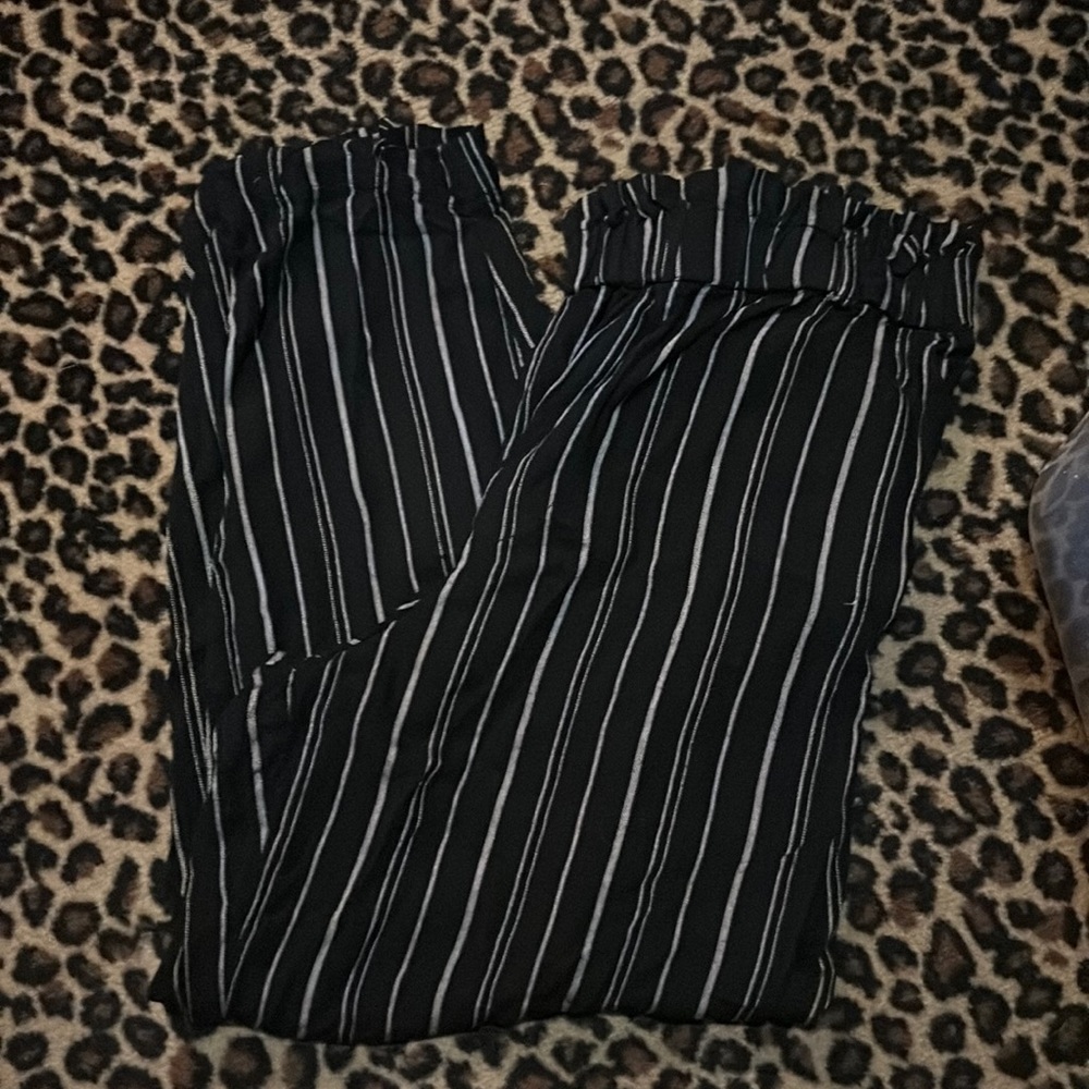Hollister elastic waste soft black pants ultra high rise M